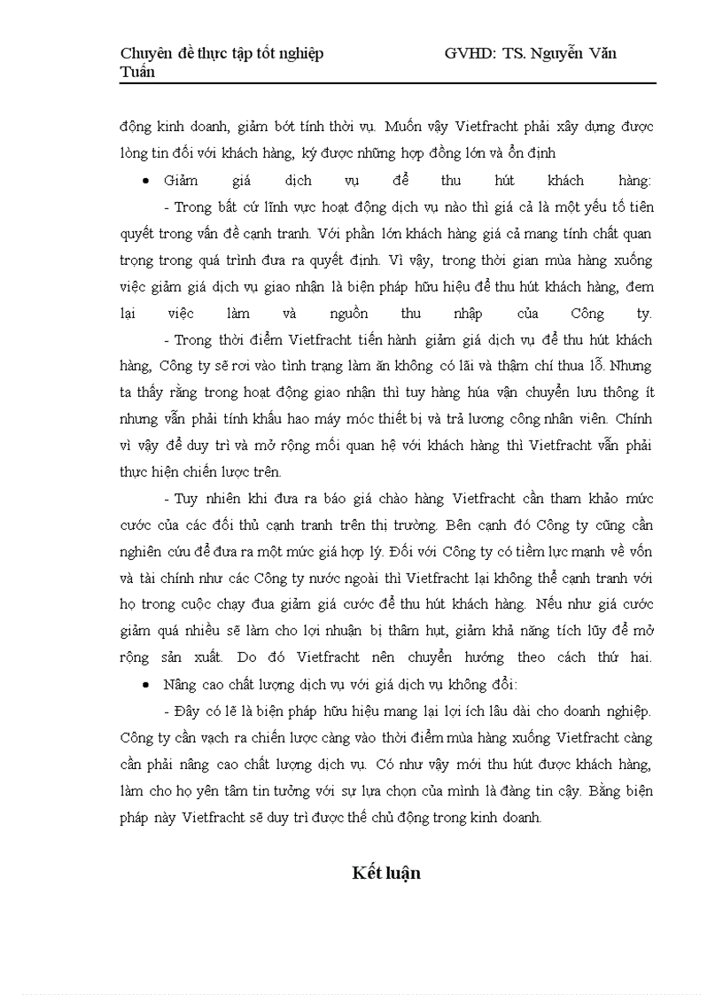 image for page Những giải pháp nhằm nâng cao hoạt động giao nhận hàng hóa bằng đường biển tại Công ty cổ phần vận tải và thuê tàu – Vietfracht