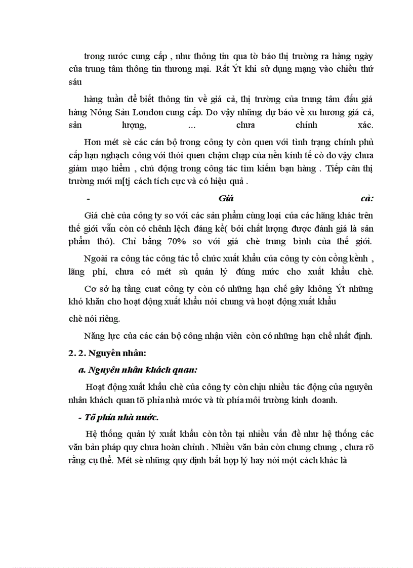 image for page Lý luận chung về hoạt động xuất khẩu và khái quát về xuất khẩu chè.