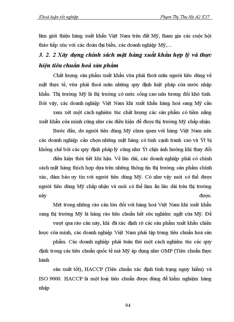 image for page Một số rào cản về văn hoá và luật pháp đối với hoạt động xuất khẩu của Việt Nam sang thị trường Mỹ- Thực trạng và giải pháp
