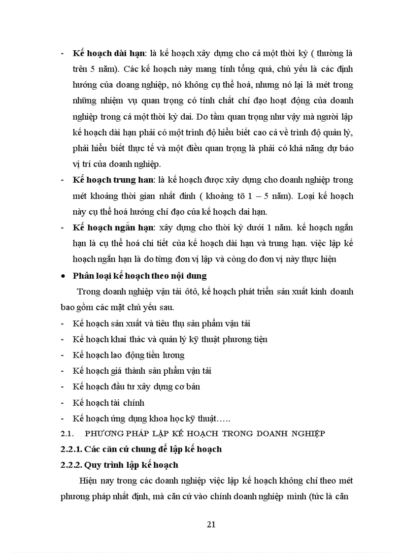 image for page Hiện trạng công tác lập kế hoạch ở xí nghiệp xe buýt thủ đô