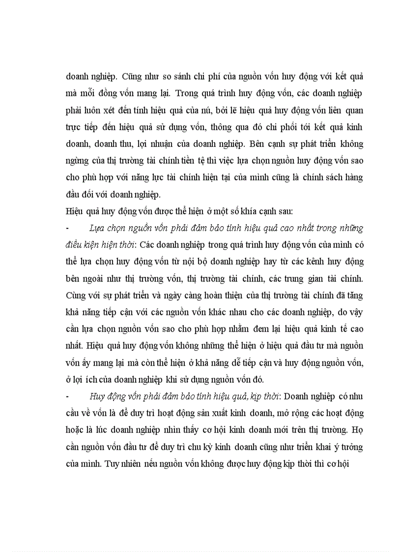 image for page Một số giải pháp tăng cường huy động và nâng cao hiệu quả sử dụng vốn của công ty cổ phần cavico việt nam khai thác mỏ và xây dựng đến năm 2015