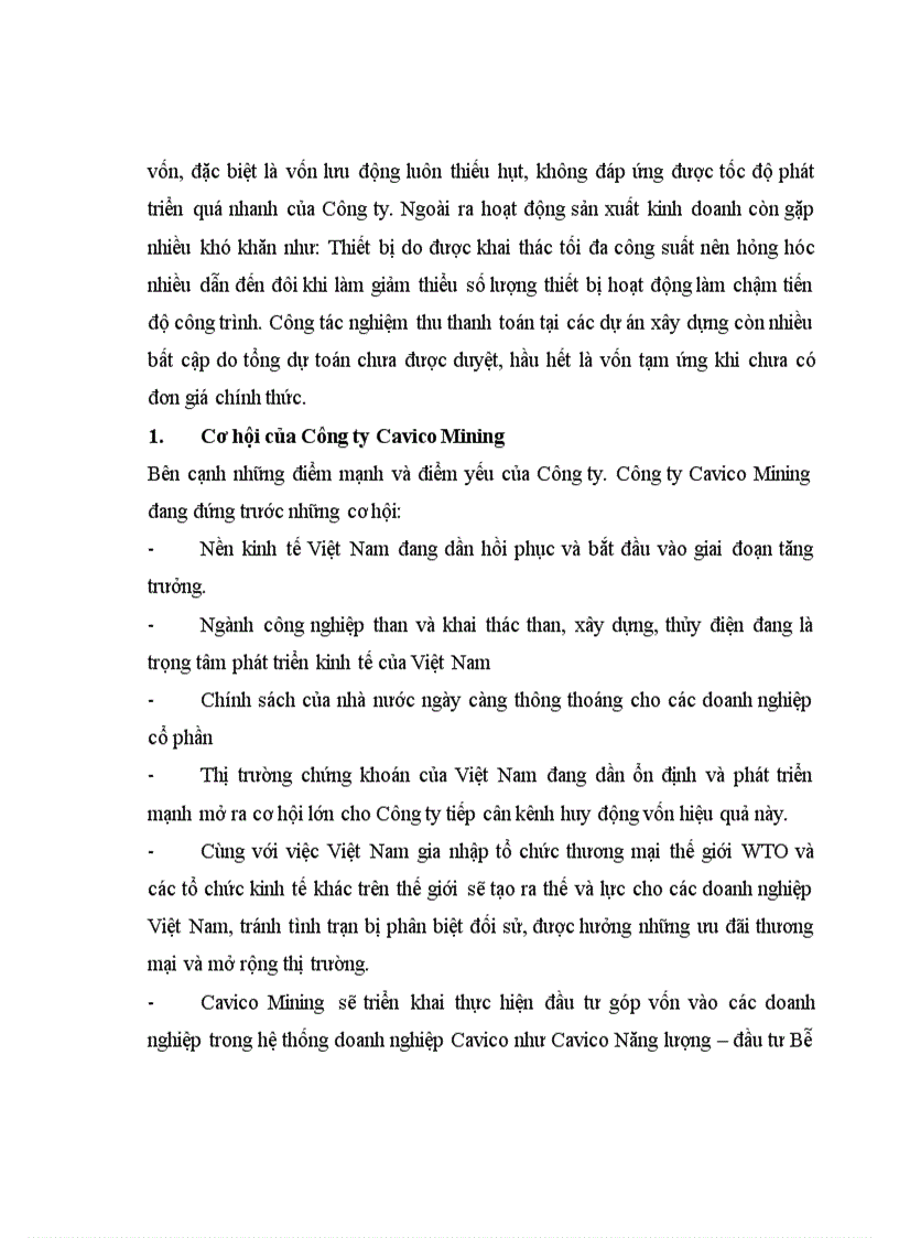 image for page Một số giải pháp tăng cường huy động và nâng cao hiệu quả sử dụng vốn của công ty cổ phần cavico việt nam khai thác mỏ và xây dựng đến năm 2015