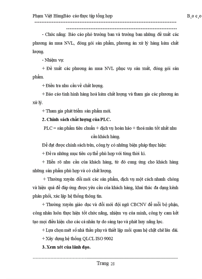 image for page Báo cáo thực tập tại Công ty dầu nhờn Petrolimex