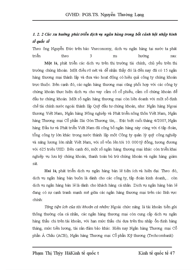 image for page Mở rộng việc cung ứng dịch vụ ngân hàng tại Ngân hàng ngoại thương Hà Nội