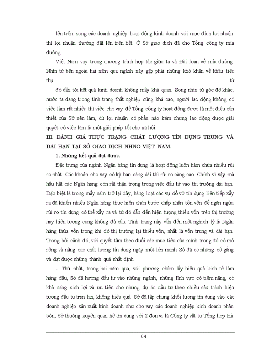 image for page Giải pháp mở rộng và nâng cao chất lượng tín dụng trung dài hạn tại Sở giao dịch ngân hàng Nông nghiệp và Phát triển Nông thôn Việt Nam