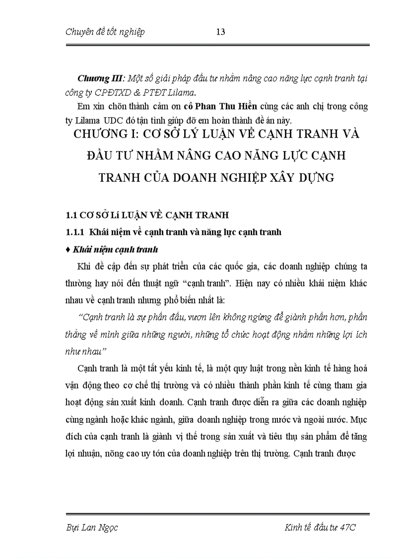 image for page Đầu tư nâng cao năng lực cạnh tranh tại công ty cổ phần đầu tư xây dựng và phát triển đô thị Lilama