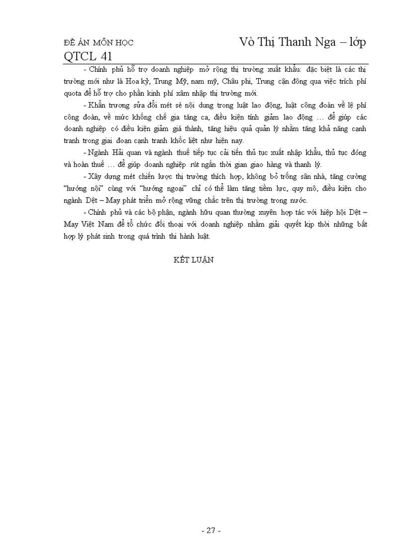 image for page Những thách thức và yêu cầu hàng Dệt - May trong quá trình hội nhập