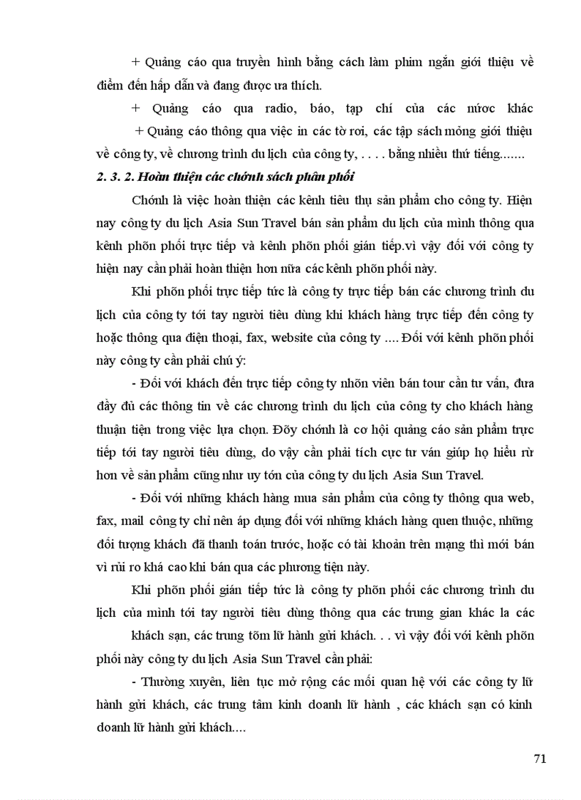 image for page Hoàn thiện quy trình tổ chức thực hiện chương trình du lịch giành cho khách nước ngoài vào Việt Nam của công ty du lịch Asia Sun Travel