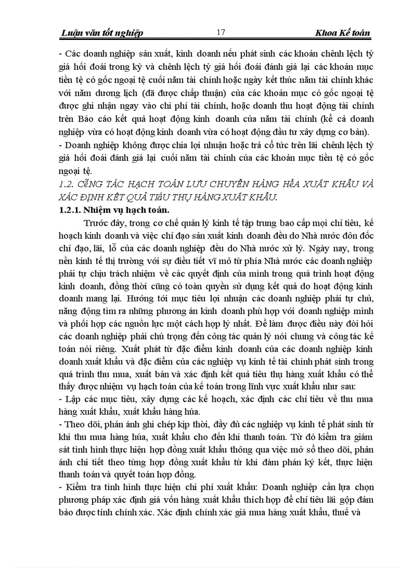 image for page Hoàn thiện hạch toán lưu chuyển hàng hóa xuất khẩu và xác định kết quả tiêu thụ hàng xuất khẩu tại Công Ty CP XNK & HTĐT VILEXIM
