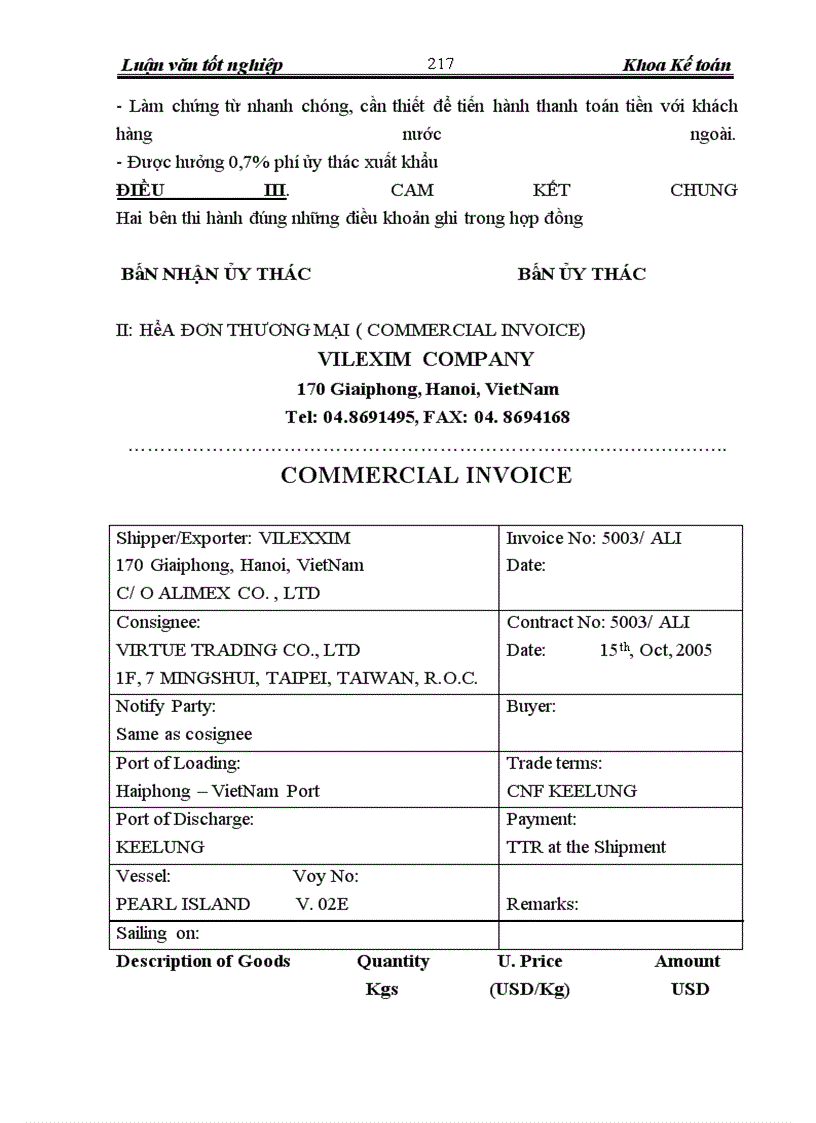 image for page Hoàn thiện hạch toán lưu chuyển hàng hóa xuất khẩu và xác định kết quả tiêu thụ hàng xuất khẩu tại Công Ty CP XNK & HTĐT VILEXIM