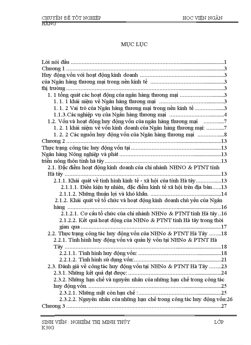image for page Một số giải pháp nhằm nâng cao hiệu quả công tác huy động vốn tại Ngân hàng Nông nghiệp và phát triển nông thôn tỉnh Hà Tây