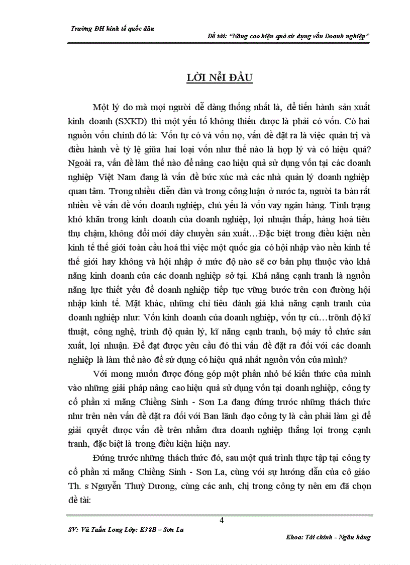 image for page Một số giải pháp nhằm nâng cao hiệu quả sử dụng vốn tại công ty cổ phần xi măng Chiềng Sinh - Sơn La
