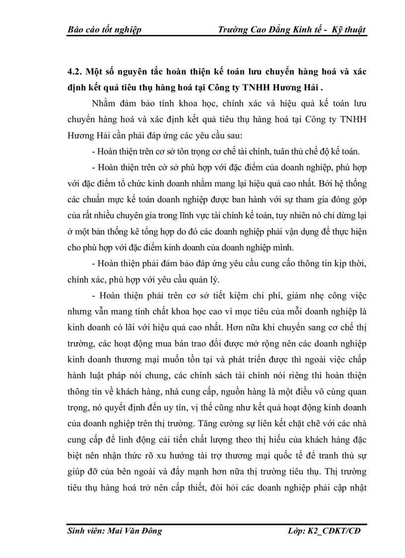 image for page Kế toán lưu chuyển hàng hoá và xác định kết quả tiêu thụ Công ty TNHH Hương Hải