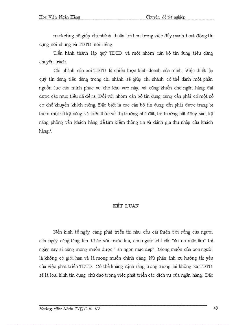 image for page Thực trạng và giải pháp mở rộng tín dụng tiêu dùng tại Ngân hàng thương mại cổ phần kỹ thương Techcombank chi nhánh Thăng Long