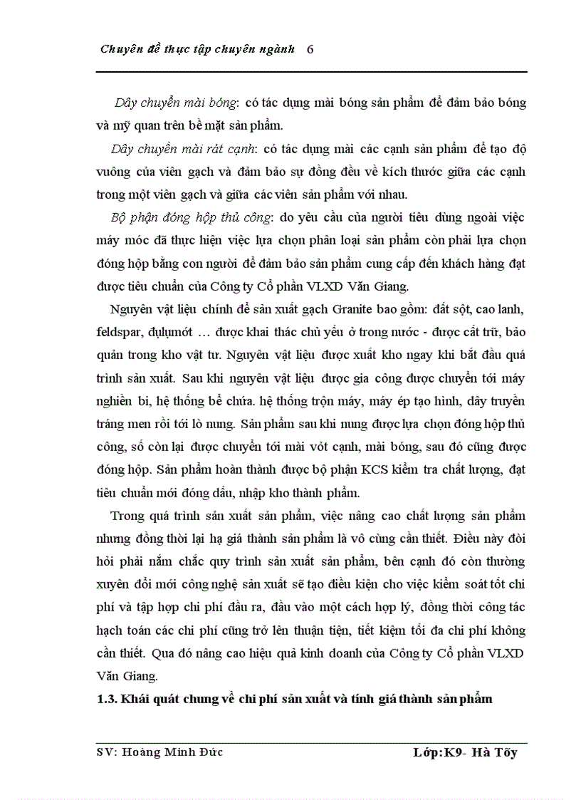 image for page Kế toán chi phí sản xuất và tính giá thành sản phẩm ở Công ty Cổ phần VLXD Văn Giang