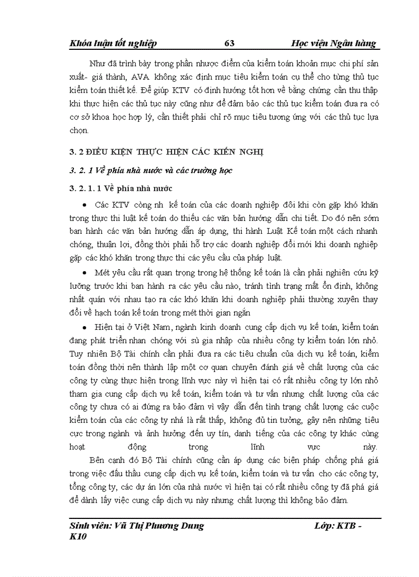 image for page Hoàn thiện quy trình kiểm toán khoản mục Chi phí sản xuất và tính giá thành trong kiểm toán Báo cáo tài chính tại công ty TNHH Tư vấn kế toán và kiểm toán Việt Nam AVA