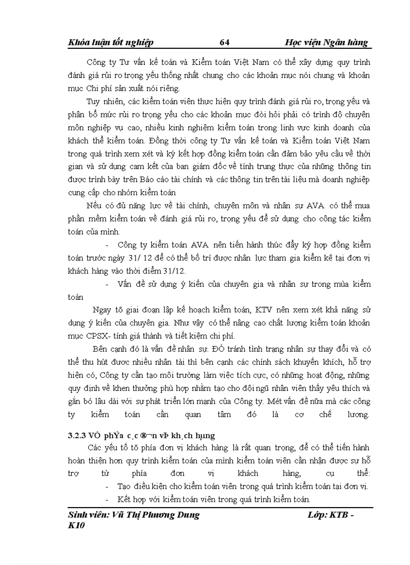 image for page Hoàn thiện quy trình kiểm toán khoản mục Chi phí sản xuất và tính giá thành trong kiểm toán Báo cáo tài chính tại công ty TNHH Tư vấn kế toán và kiểm toán Việt Nam AVA