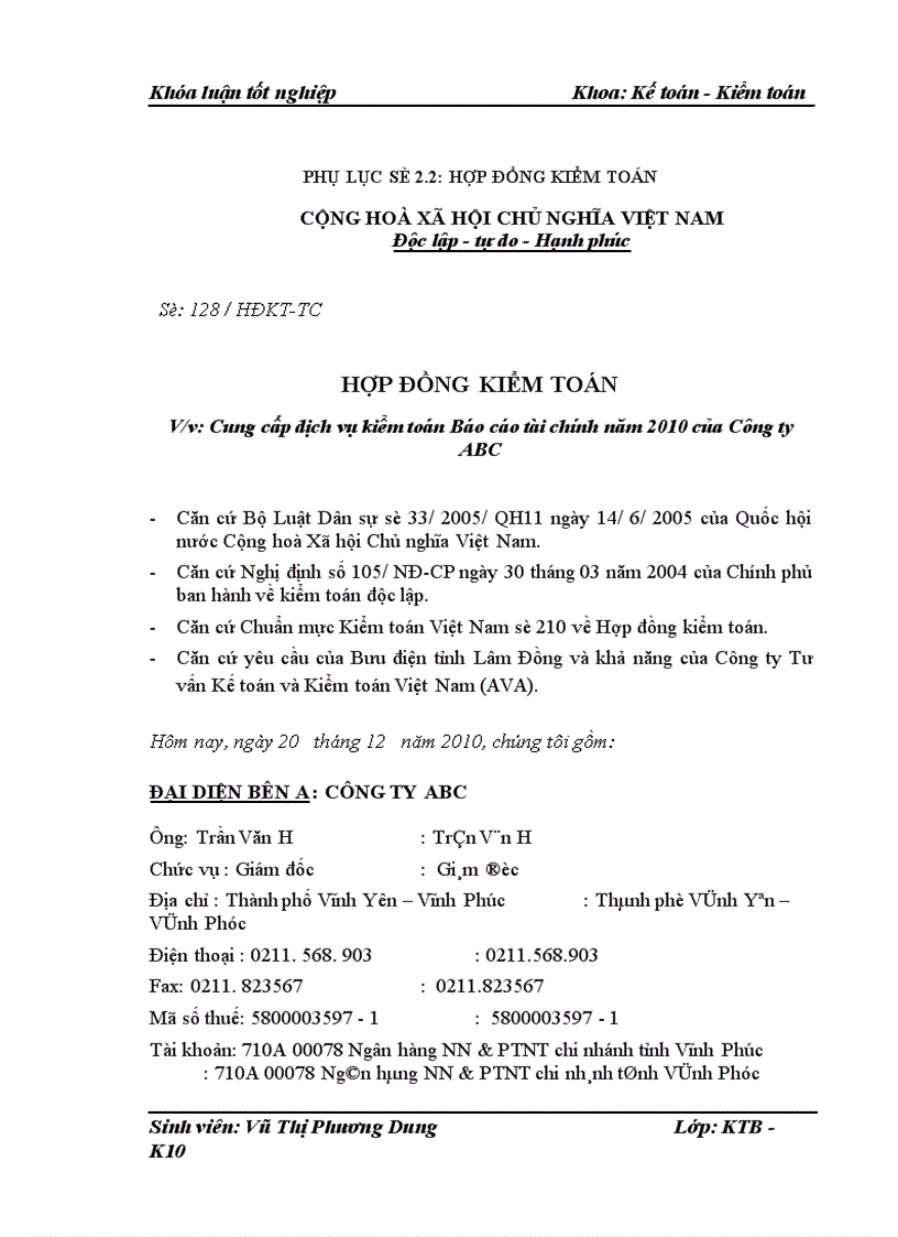 image for page Hoàn thiện quy trình kiểm toán khoản mục Chi phí sản xuất và tính giá thành trong kiểm toán Báo cáo tài chính tại công ty TNHH Tư vấn kế toán và kiểm toán Việt Nam AVA