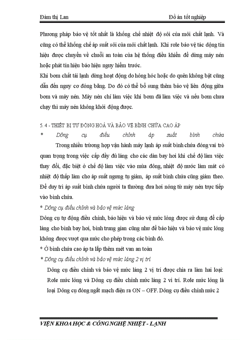 image for page Thiết kế hệ thống lạnh phục vụ dây chuyền sản xuất sữa chua với công xuất 10.000 (Kg/ngày)“.