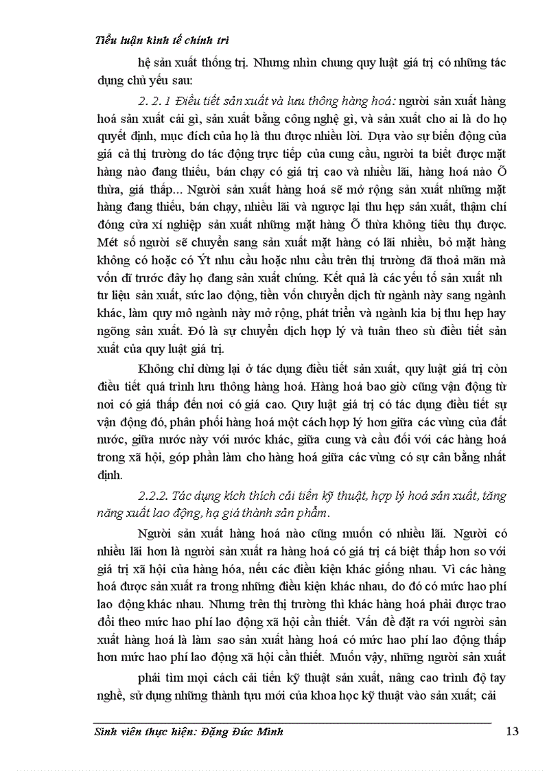 image for page Nội dung của quy luật giá trị và vai trò, ý nghĩa của nó đối với sự phát triển nền kinh tế thị trường ở nước ta hiện nay