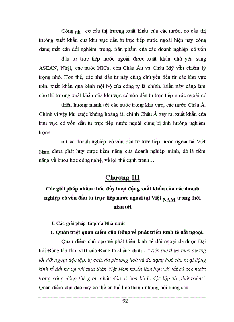 image for page Đánh giá khái quát và phân tích tổng thể về đặc điểm, xu hướng đầu tư trực tiếp nước ngoài vào lĩnh vực sản xuất hàng xuất khẩu của Việt Nam.