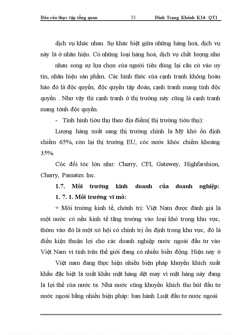 image for page Tổng quan về công ty cổ phần May II Hải Dương