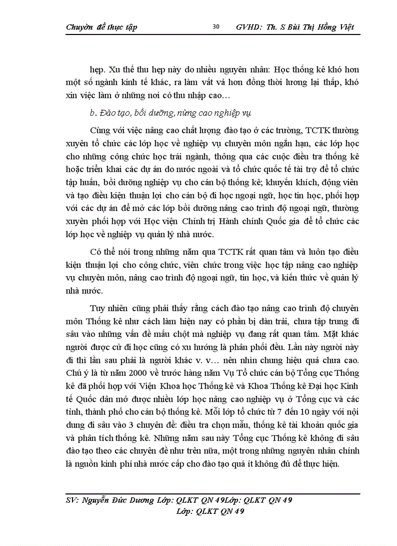 image for page Thực trạng công tác quản lý nguồn nhân lực tại Tổng cục thống kê