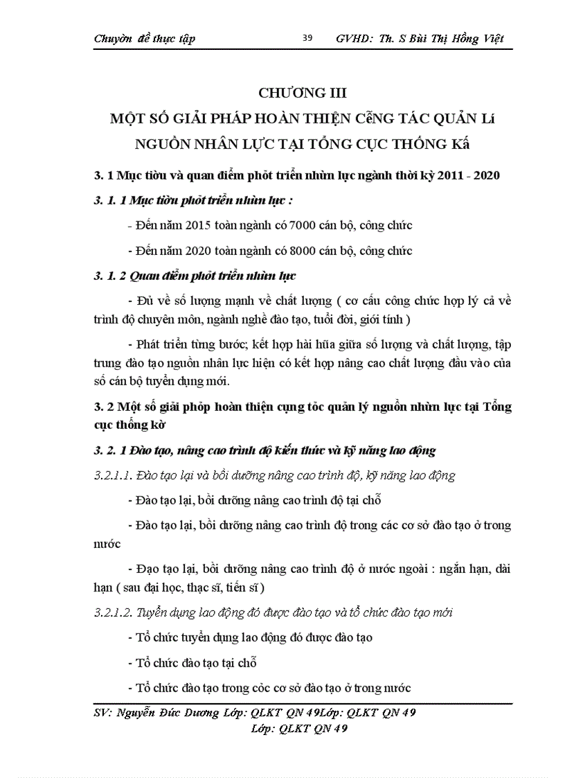 image for page Thực trạng công tác quản lý nguồn nhân lực tại Tổng cục thống kê