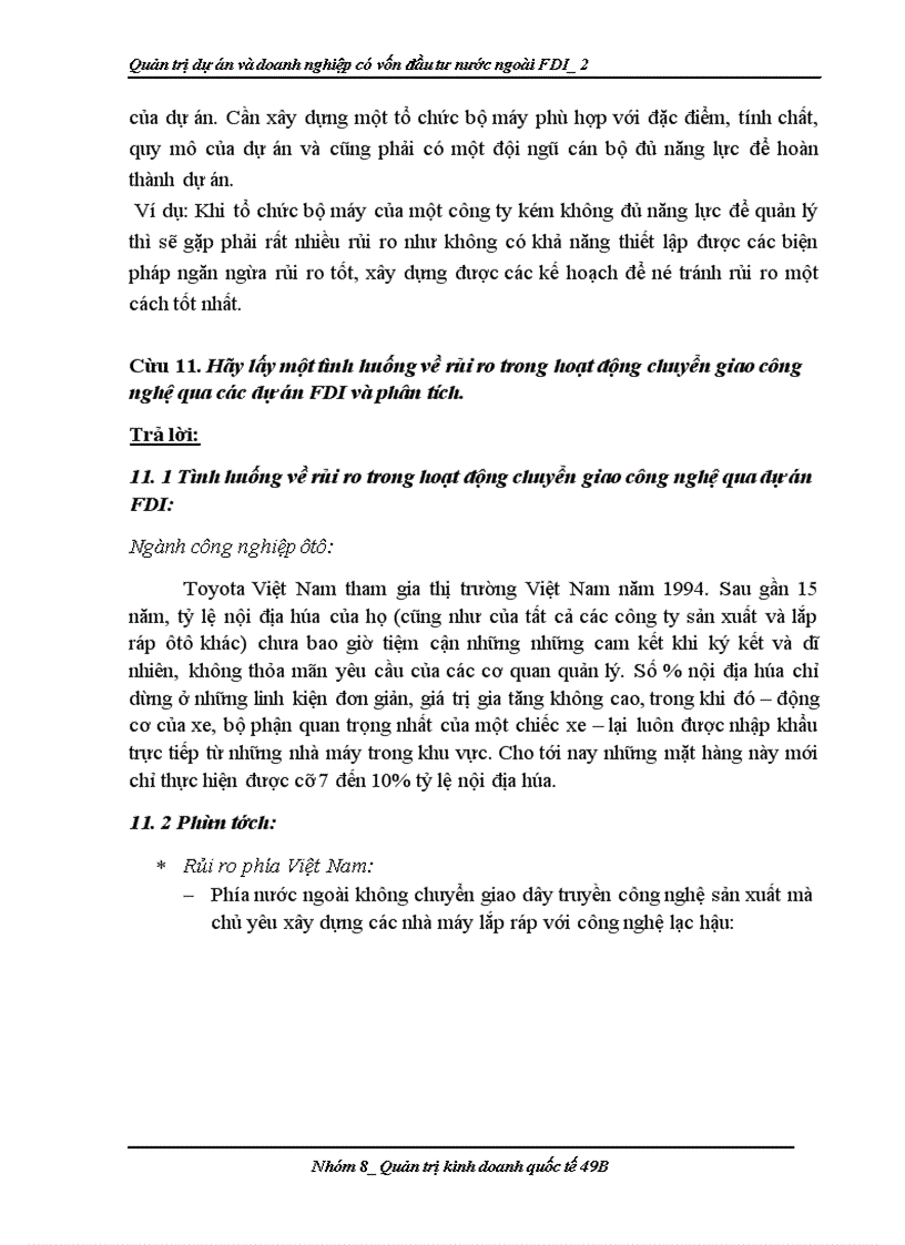 image for page Quản trị dự án và doanh nghiệp có vốn đầu tư nước ngoài FDI_