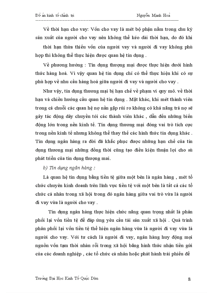 image for page Phân tích bản chất,chức năng hình thức và vai trò của tín dụng trong nền kinh tế định hướng xã hội chủ nghĩa ở nước ta