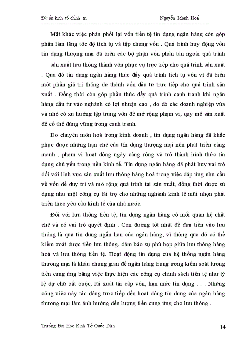 image for page Phân tích bản chất,chức năng hình thức và vai trò của tín dụng trong nền kinh tế định hướng xã hội chủ nghĩa ở nước ta