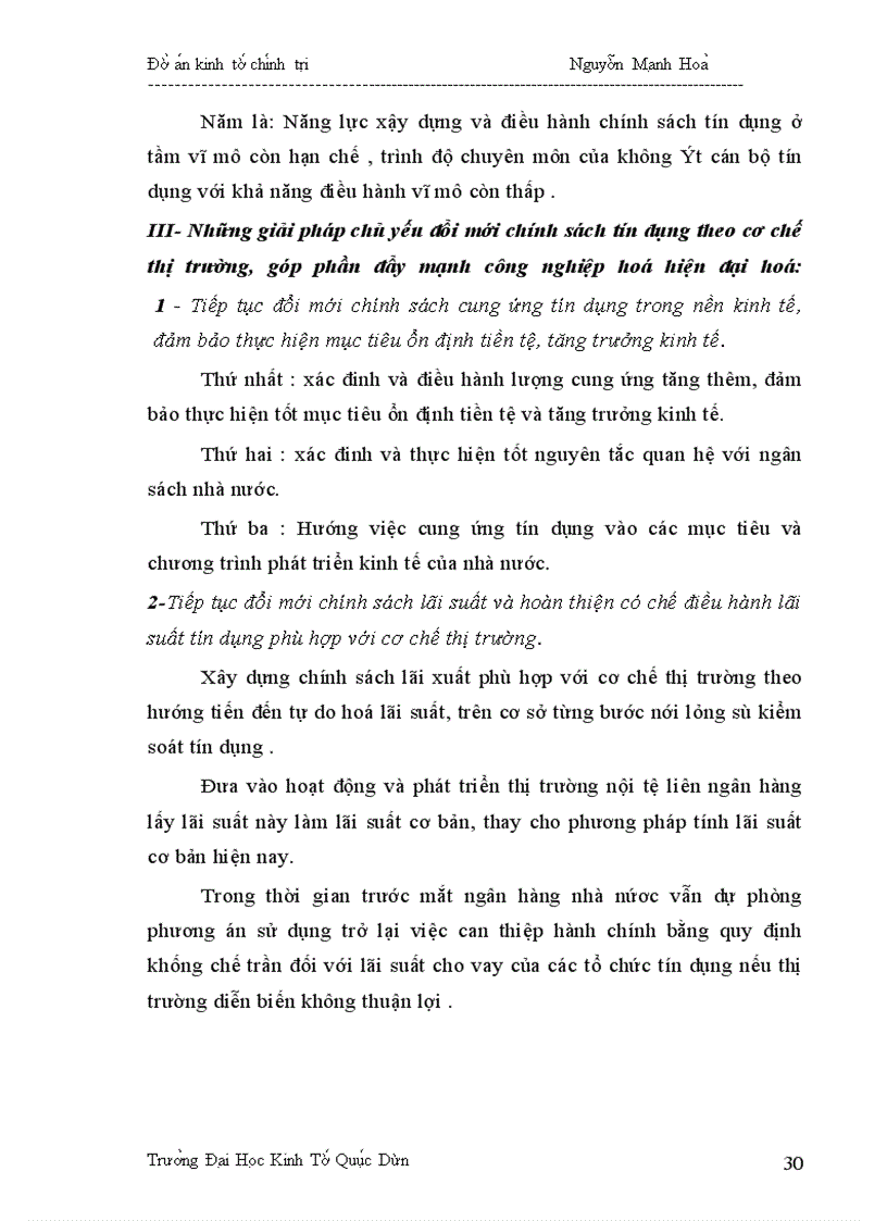 image for page Phân tích bản chất,chức năng hình thức và vai trò của tín dụng trong nền kinh tế định hướng xã hội chủ nghĩa ở nước ta