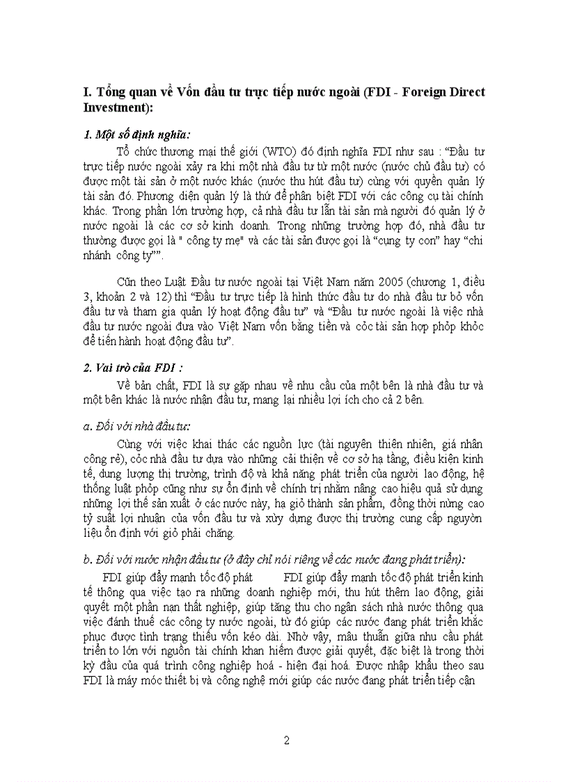 image for page Tình hình thu hút Vốn đầu tư nước ngoài và tác động của nó đến tăng trưởg kinh tế ở Việt Nam