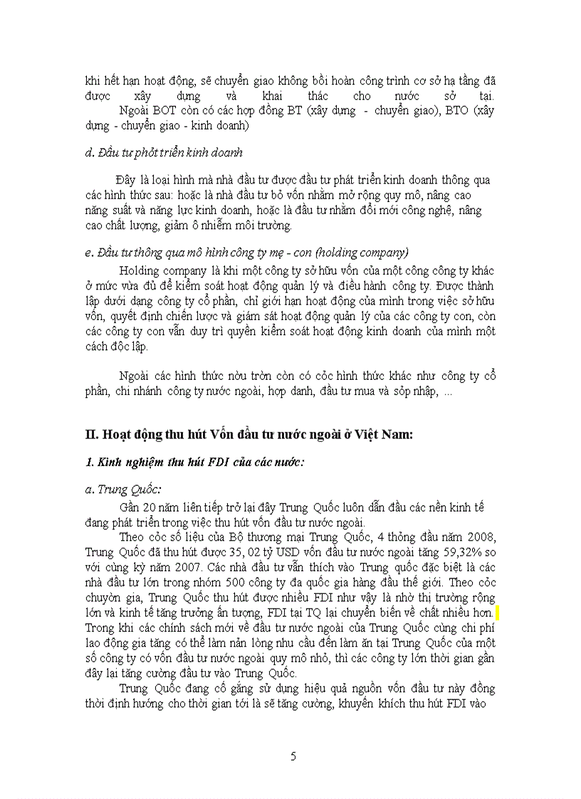 image for page Tình hình thu hút Vốn đầu tư nước ngoài và tác động của nó đến tăng trưởg kinh tế ở Việt Nam