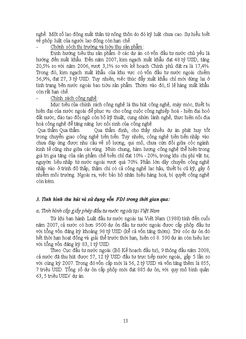 image for page Tình hình thu hút Vốn đầu tư nước ngoài và tác động của nó đến tăng trưởg kinh tế ở Việt Nam