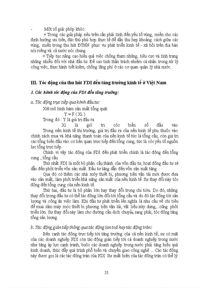 image for page Tình hình thu hút Vốn đầu tư nước ngoài và tác động của nó đến tăng trưởg kinh tế ở Việt Nam