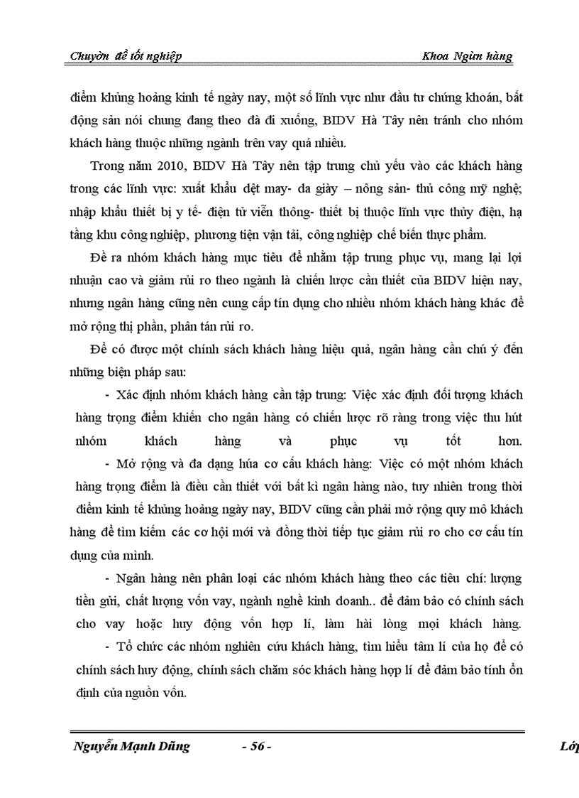 image for page Giải pháp phòng ngừa và hạn chế rủi ro tín dụng tại Chi nhánh Ngân hàng Đầu Tư Phát Triển BIDV Hà Tây