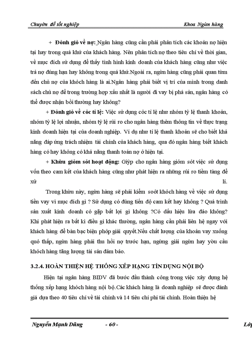 image for page Giải pháp phòng ngừa và hạn chế rủi ro tín dụng tại Chi nhánh Ngân hàng Đầu Tư Phát Triển BIDV Hà Tây