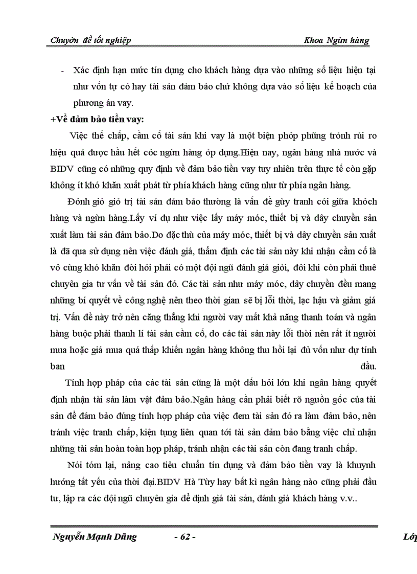 image for page Giải pháp phòng ngừa và hạn chế rủi ro tín dụng tại Chi nhánh Ngân hàng Đầu Tư Phát Triển BIDV Hà Tây