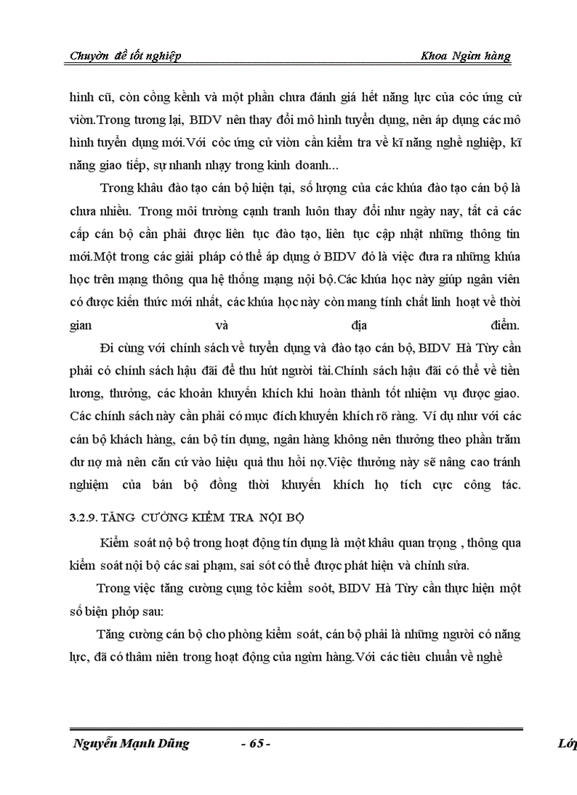 image for page Giải pháp phòng ngừa và hạn chế rủi ro tín dụng tại Chi nhánh Ngân hàng Đầu Tư Phát Triển BIDV Hà Tây