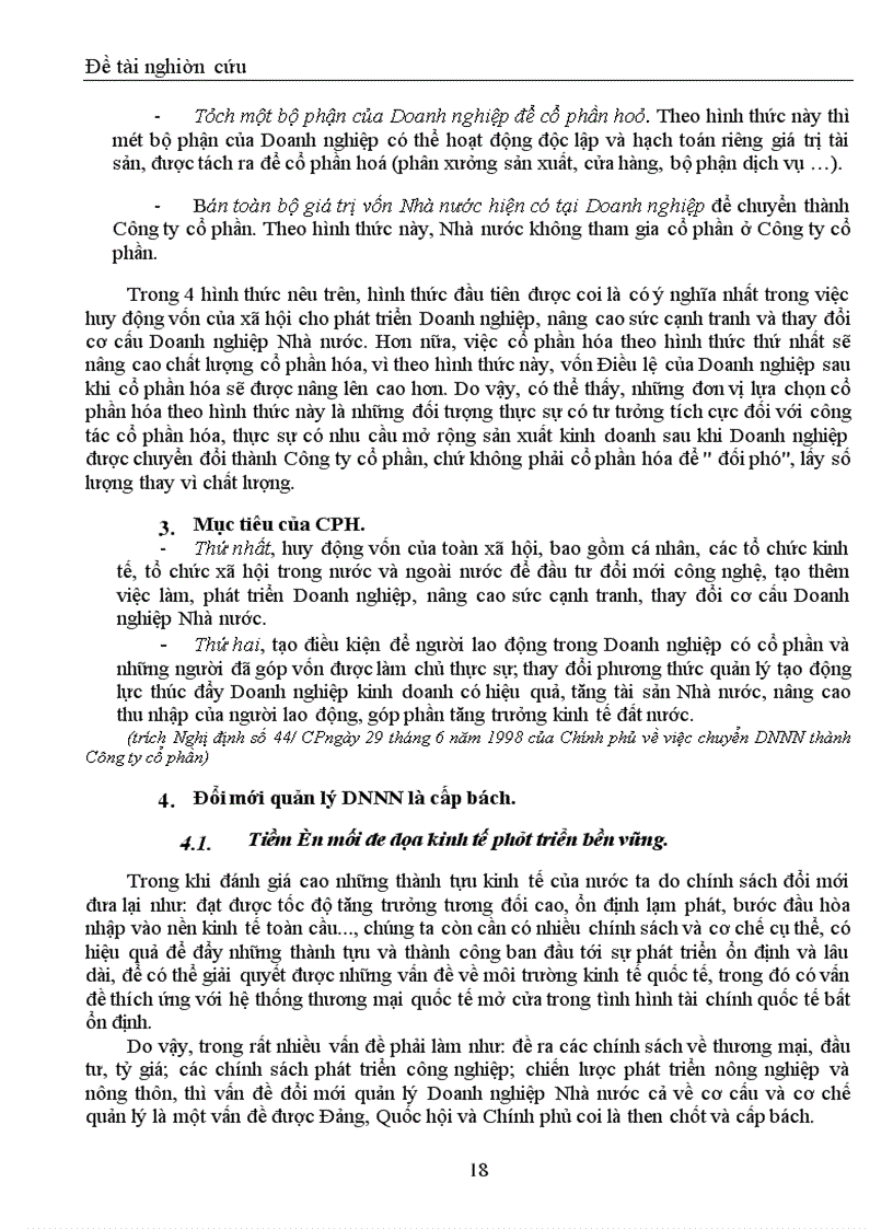 image for page Lý luận chung về cổ phần hóa trong DNNN