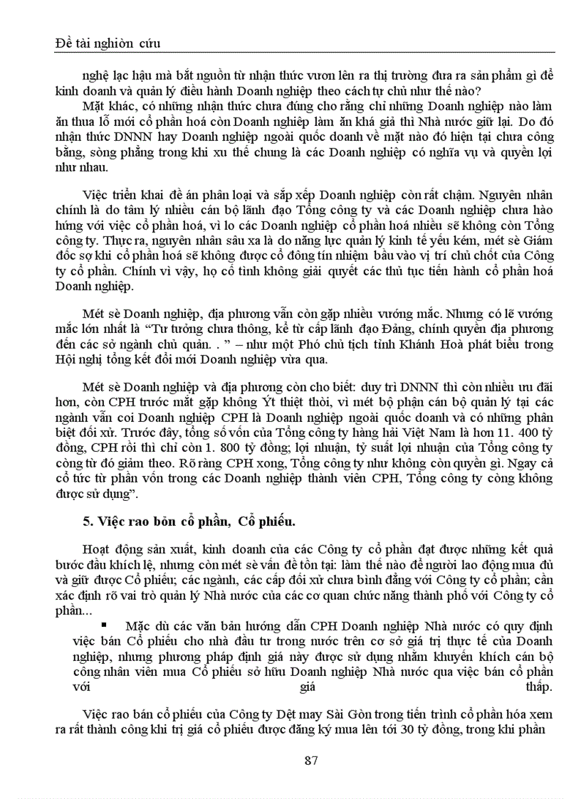 image for page Lý luận chung về cổ phần hóa trong DNNN