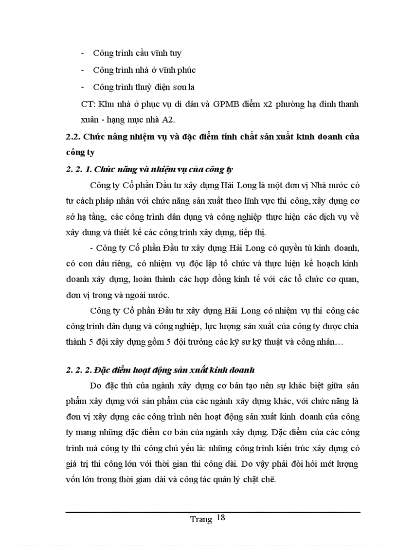 image for page Hoàn thiện kế toán chi phí sản xuất và tính giá thành sản phẩm xây lắp tại Cụng ty Cổ phần Đầu tư xõy dựng Hải Long