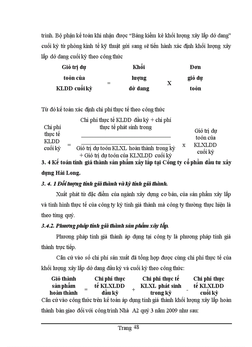 image for page Hoàn thiện kế toán chi phí sản xuất và tính giá thành sản phẩm xây lắp tại Cụng ty Cổ phần Đầu tư xõy dựng Hải Long