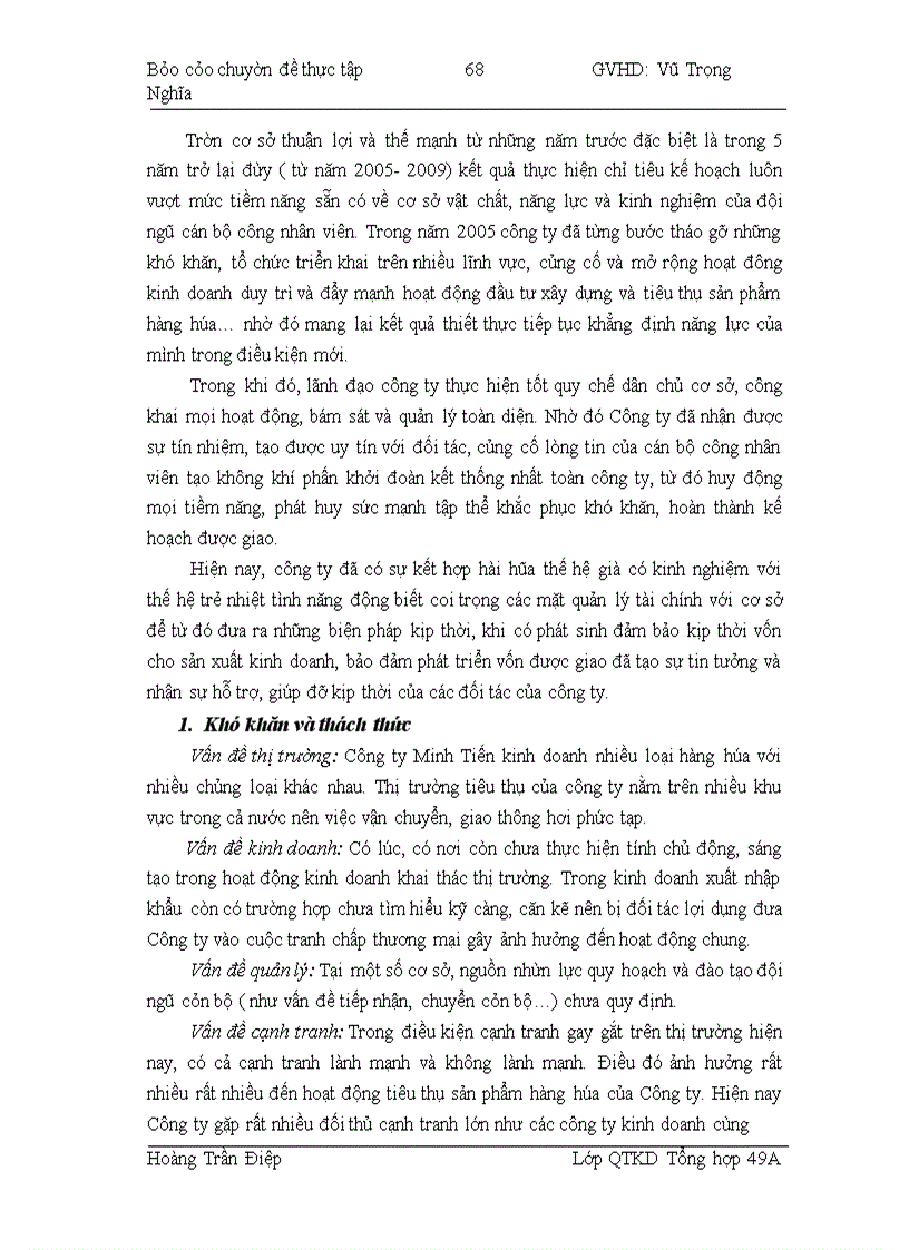 image for page Nâng cao hiệu quả tiêu thụ sản phẩm của Công ty TNHH Thương Mại Minh Tiến