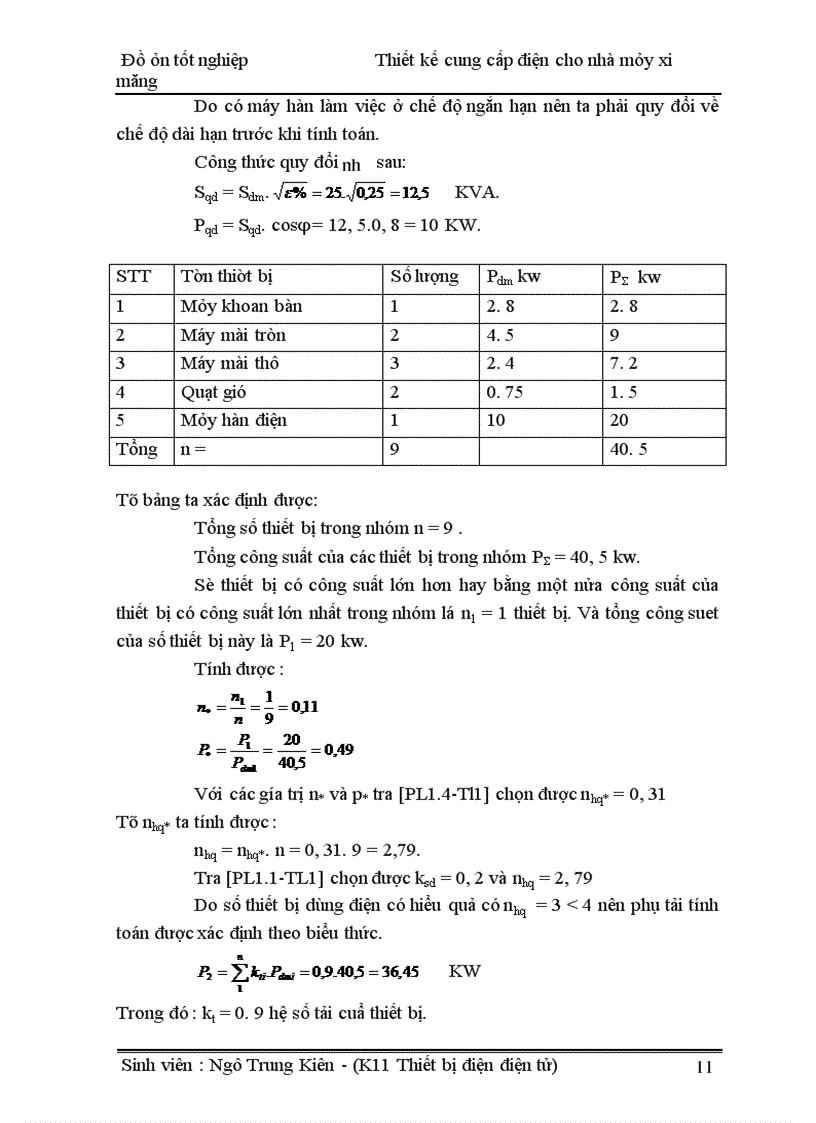 image for page Thiết kế cung cấp điện cho nhà máy xi măng