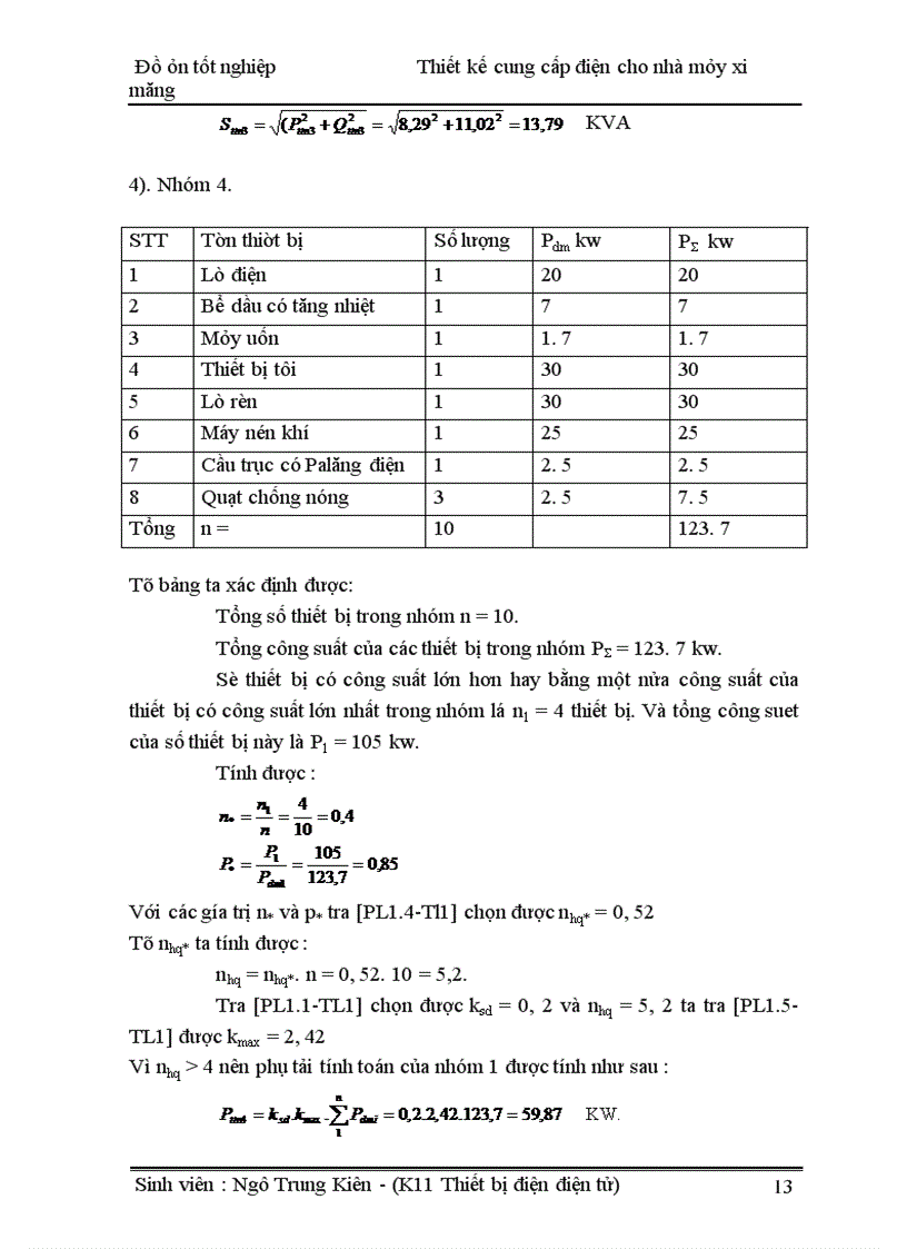 image for page Thiết kế cung cấp điện cho nhà máy xi măng