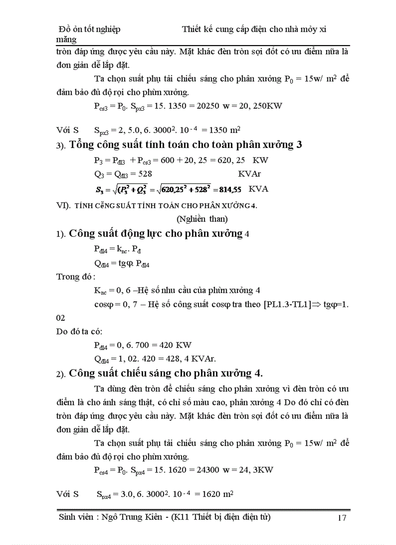 image for page Thiết kế cung cấp điện cho nhà máy xi măng