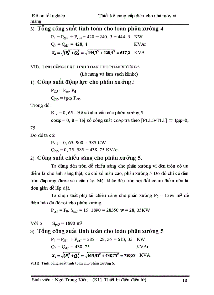 image for page Thiết kế cung cấp điện cho nhà máy xi măng