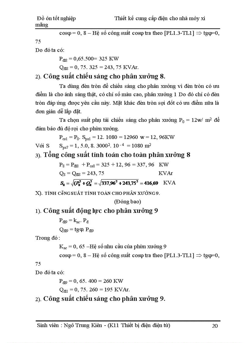 image for page Thiết kế cung cấp điện cho nhà máy xi măng
